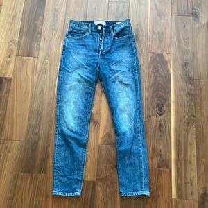 Denim Forum Skinny Straight High Rise Jean